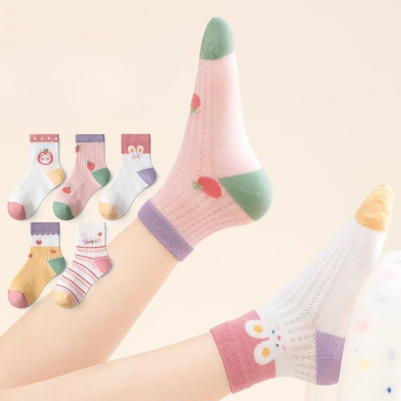 Summer Clothing For Babies - Skarpetki dziecięce 5 par/partia Wiosna Lato