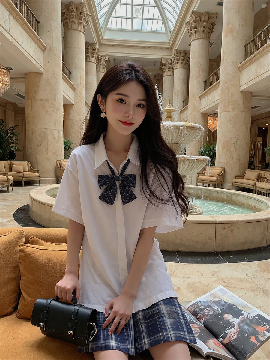 Summer Clothing Trends 2025 Women'S - Krótkie rękawy, koszule w stylu koreańskim,