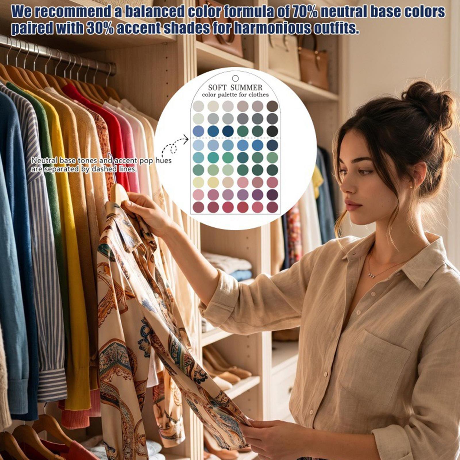 Summer Clothing Palette - 2 sztuki akrylowych palet kolorów sezonowych,