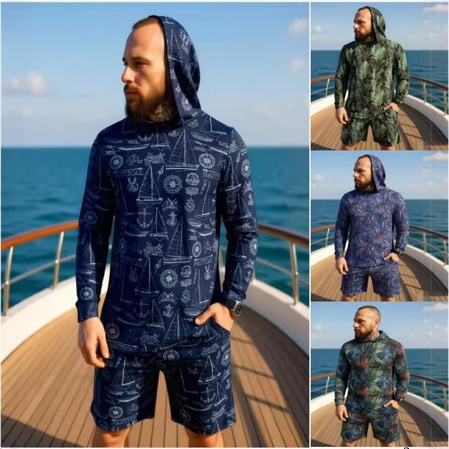 Summer Clothing Beach - 2026 Nowy Zestaw Unisex z Kapturem