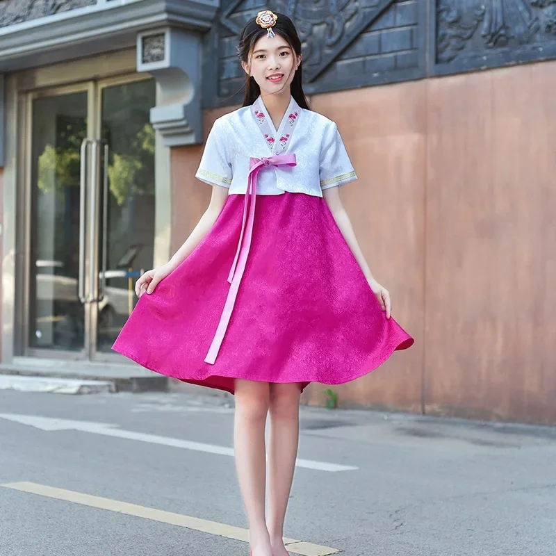 Summer Clothing Korea - Sukienka Hanbok Damska 2026 2024 Tradycyjna
