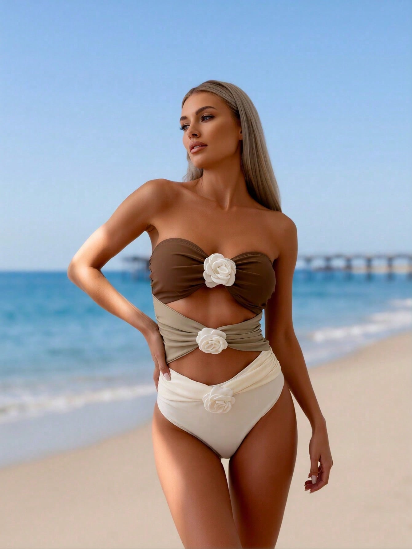 Swimsuit One Piece - 2026 Nowy europejsko-amerykański damski jednoczęściowy strój