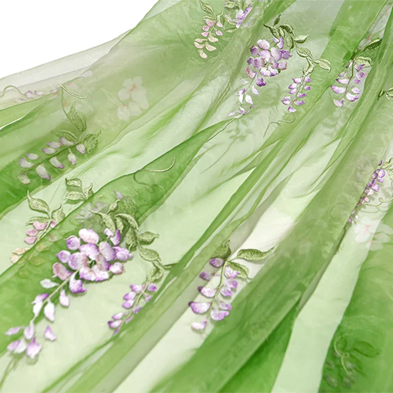 Summer Clothing For Babies - Wisteria tkanina haftowana DIY Hanfu starożytny