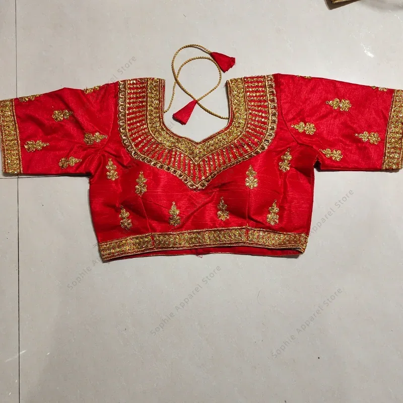 Summer Clothing Pakistan - Tradycyjna odzież indyjska Sari topy damskie
