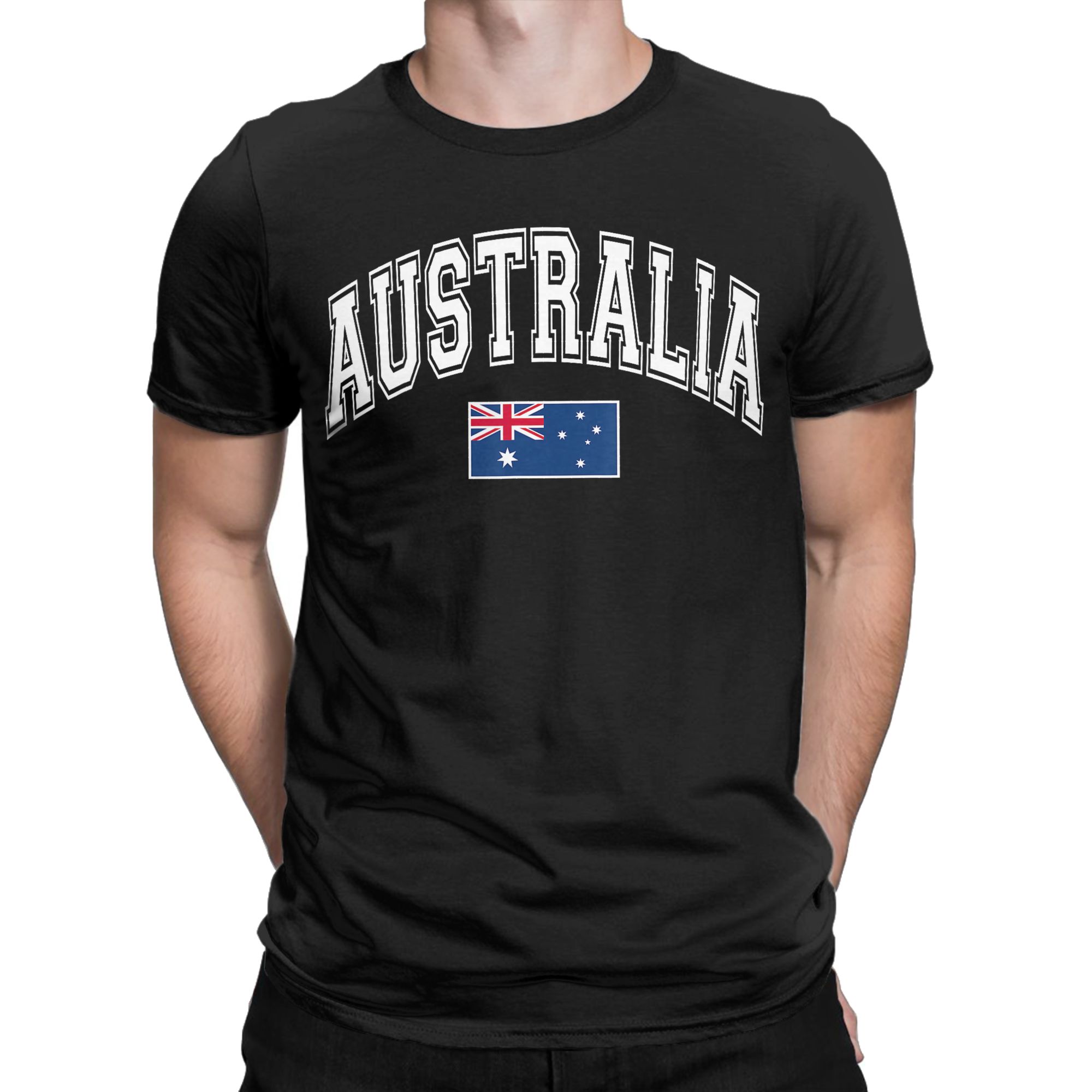 Summer Clothing Australia - Męska koszulka T-shirt Australia z flagą