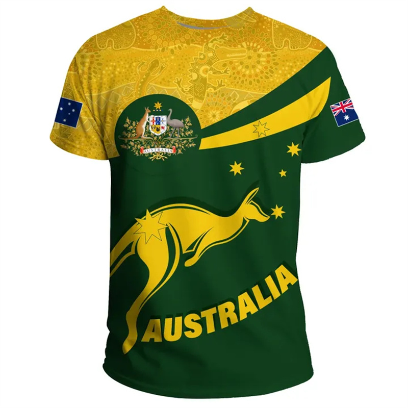 Summer Clothing Australia - Koszulki z nadrukiem flagi Australii 3D