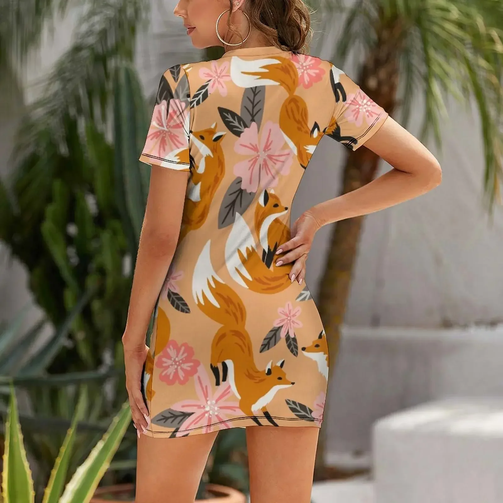 Sukienka z krótkim rękawem Fox – Summer Clothing Palette recenzja i cena