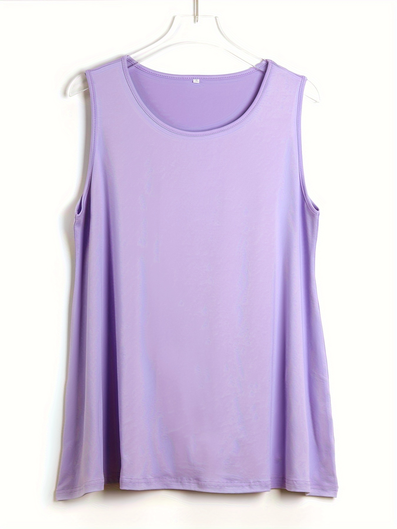 Plus Size Simple Solid Tank To – Summer Upf Clothing recenzja i cena