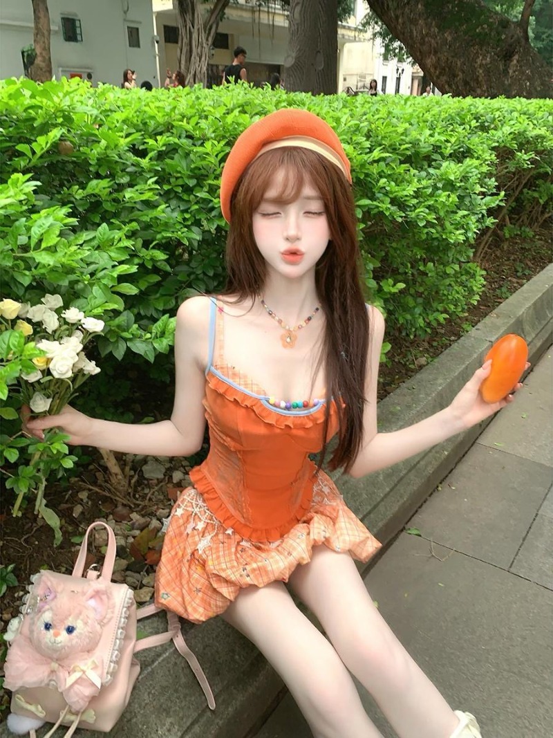 Letni Nowy Pomarańczowy Dopami – Summer Clothing For Girls recenzja i cena