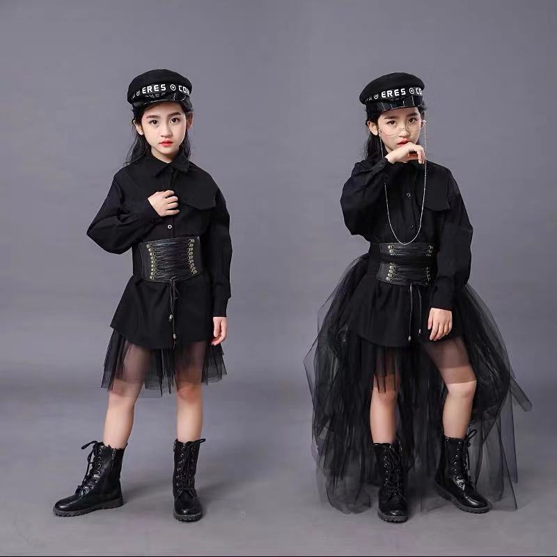 Dziecięcy Czarny Garnitur Dzie – Summer Clothing For Girls recenzja i cena