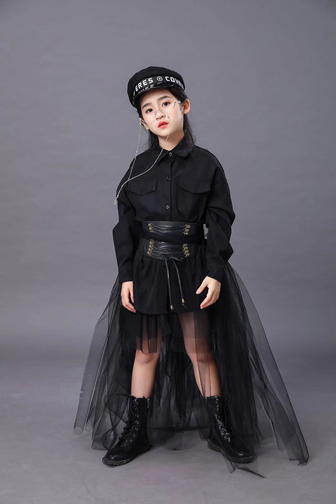 Dziecięcy Czarny Garnitur Dzie – Summer Clothing For Girls recenzja i cena