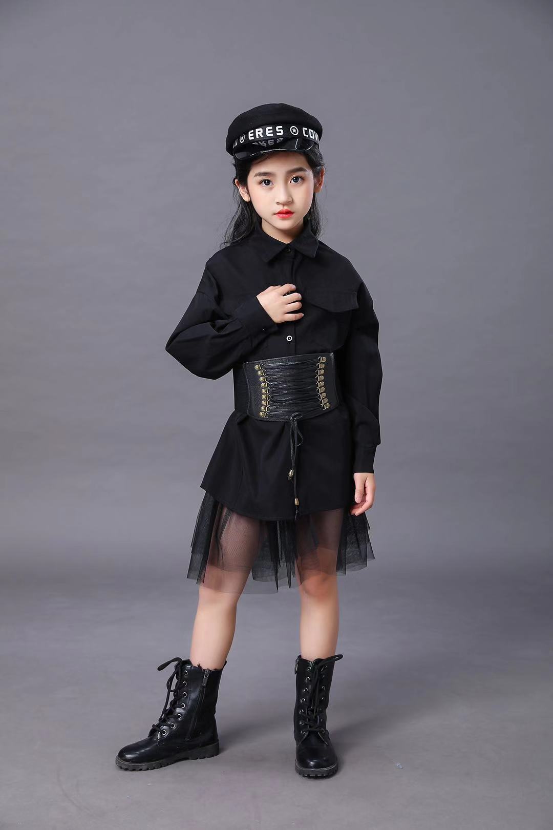 Dziecięcy Czarny Garnitur Dzie – Summer Clothing For Girls recenzja i cena