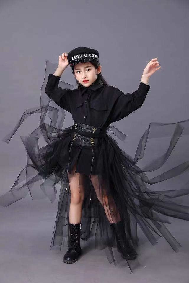 Dziecięcy Czarny Garnitur Dzie – Summer Clothing For Girls recenzja i cena