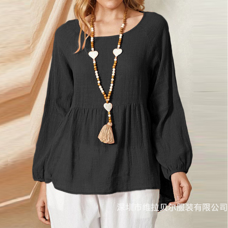 Luźna koszula damska z długim  – Summer Clothing Brands For Women recenzja i cena
