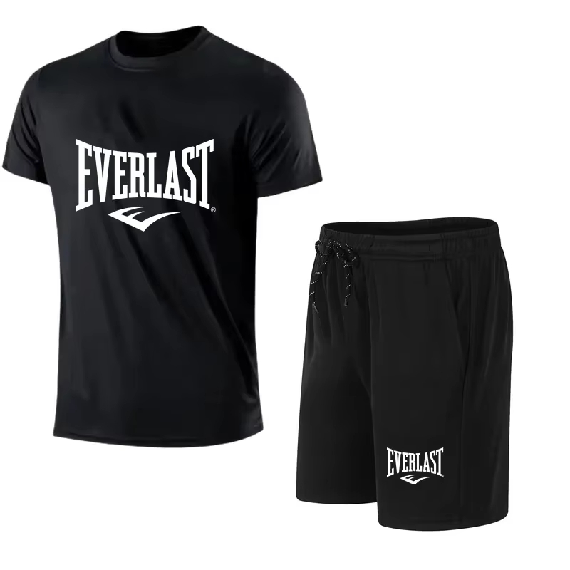 Męski zestaw EVERLAST: T-shirt – Summer Clothing Us recenzja i cena