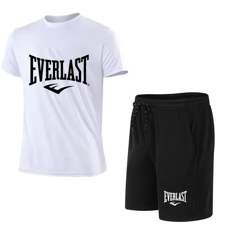 Męski zestaw EVERLAST: T-shirt – Summer Clothing Us recenzja i cena