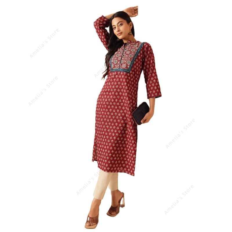 Wiosenno-letnia damska etniczn – Summer Clothing Pakistan recenzja i cena