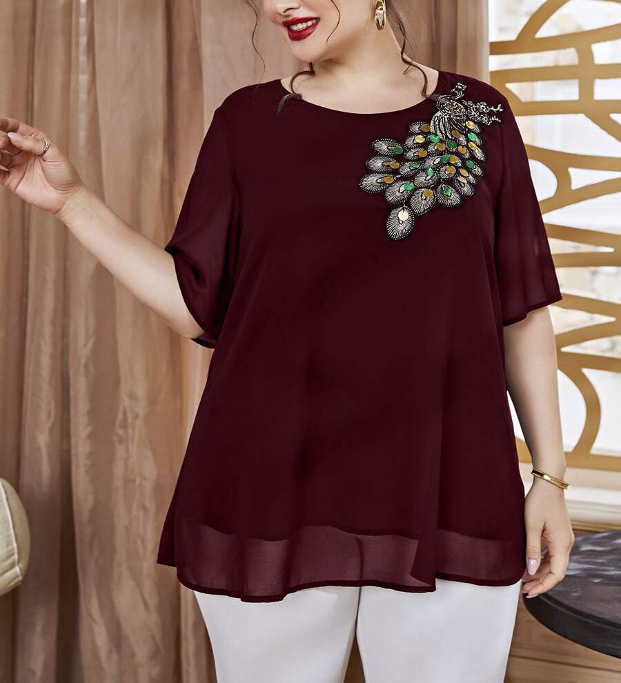 Damska bluzka szyfonowa z haft – Summer Upf Clothing recenzja i cena