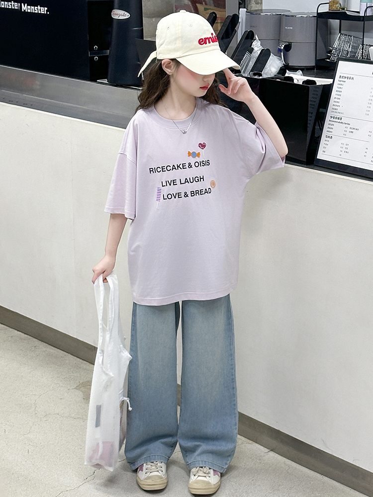 Dziewczęcy letni zestaw: T-shi – Summer Clothing For Girls recenzja i cena