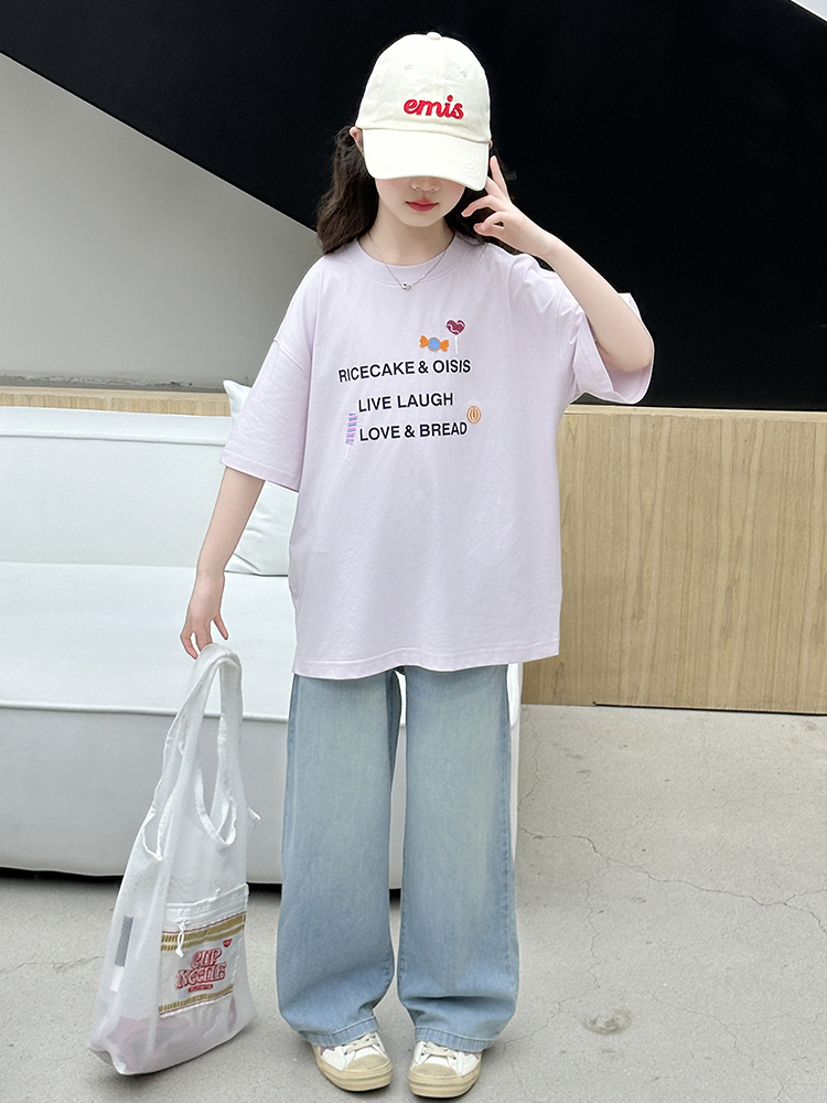 Dziewczęcy letni zestaw: T-shi – Summer Clothing For Girls recenzja i cena