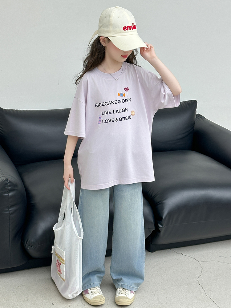 Dziewczęcy letni zestaw: T-shi – Summer Clothing For Girls recenzja i cena