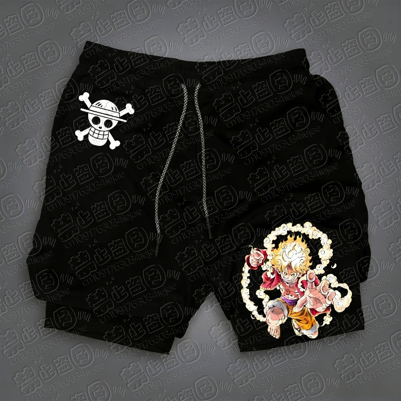 Szorty z nadrukiem Luffy z One – Summer Clothing Layering recenzja i cena
