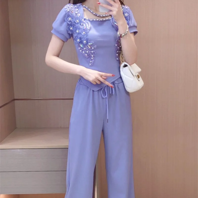 Szerokie spodnie damskie fiole – Summer Clothing Trends 2025 Women'S recenzja i cena