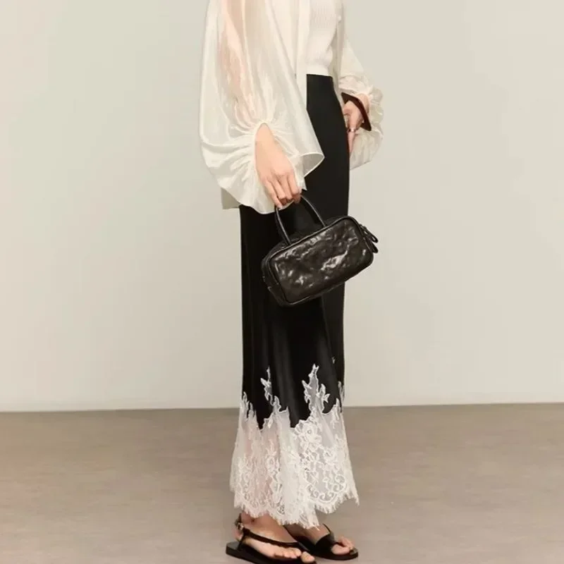 Spódnica midi z koronkowym wyk – Summer Clothing Trends 2025 Women'S recenzja i cena