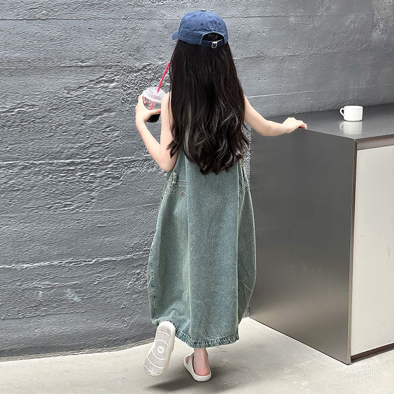 Vintage Blue Children Girls Wy – Summer Clothing For Girls recenzja i cena