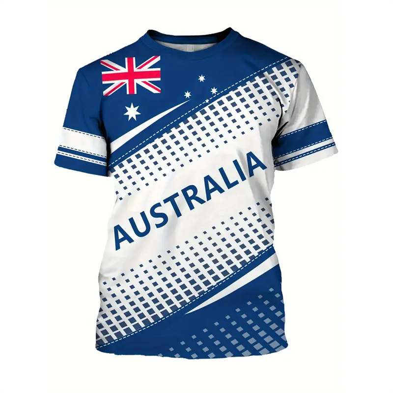 Flaga narodowa Australii T-shi – Summer Clothing Australia recenzja i cena