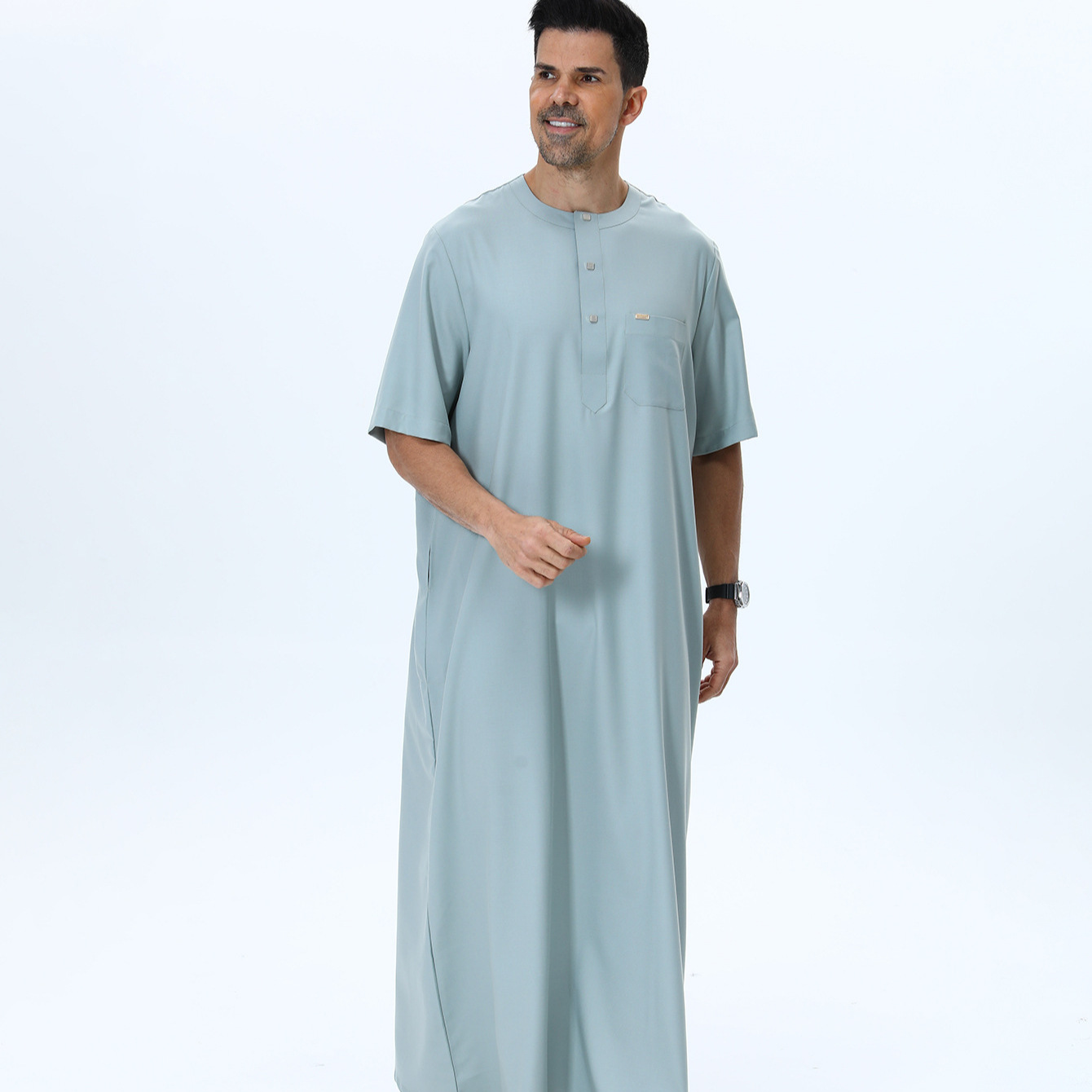 Męskie muzułmańskie abaje, kaf – Summer Clothing Pakistan recenzja i cena