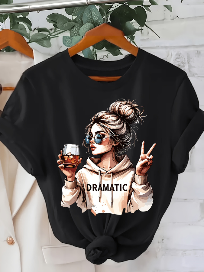 Dramatyczna koszulka damska z  – Summer Clothing Trends 2025 Women'S recenzja i cena