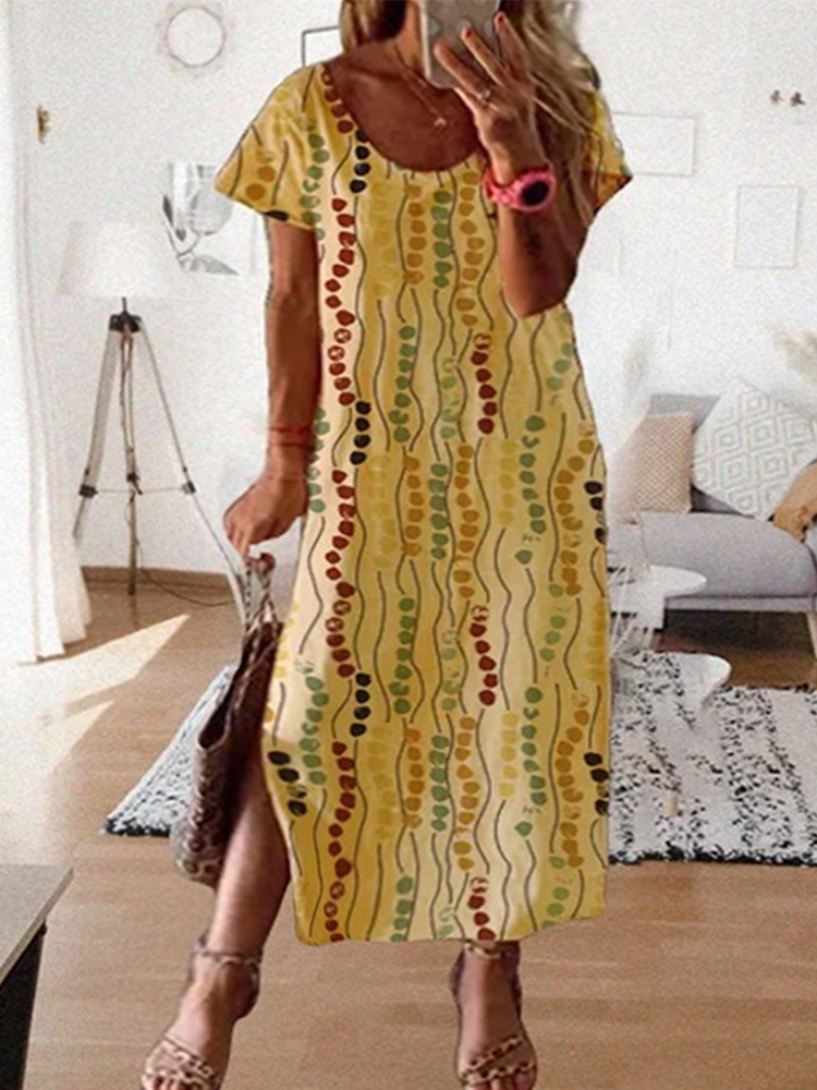 Żółta sukienka midi plus size  – Summer Upf Clothing recenzja i cena
